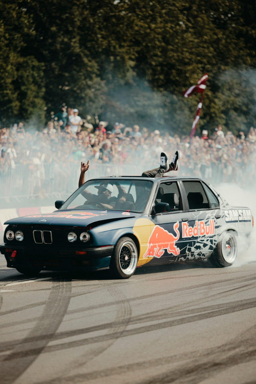 Šovs "Red Bull Showrun" Rīgā.