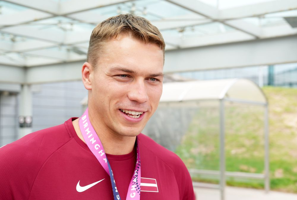 Šķēpmetējs Patriks Gailums.