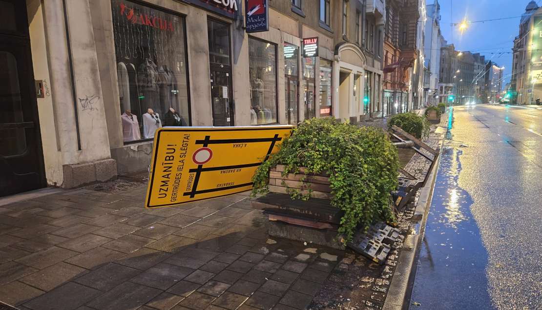 22. augusta vētras postījumi Rīgā.