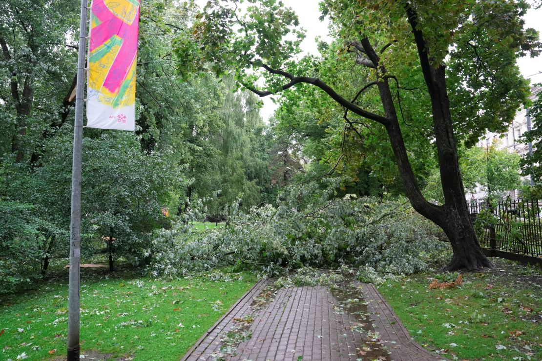 22. augusta vētras postījumi Rīgā.
