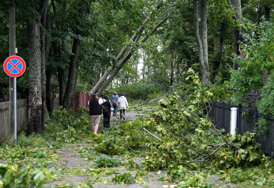 22. augusta vētras postījumi Jūrmalā.