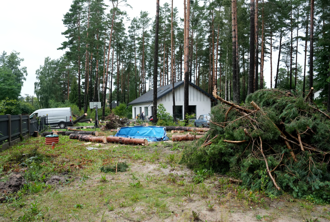 22. augusta vētras postījumi Saulkrastos.