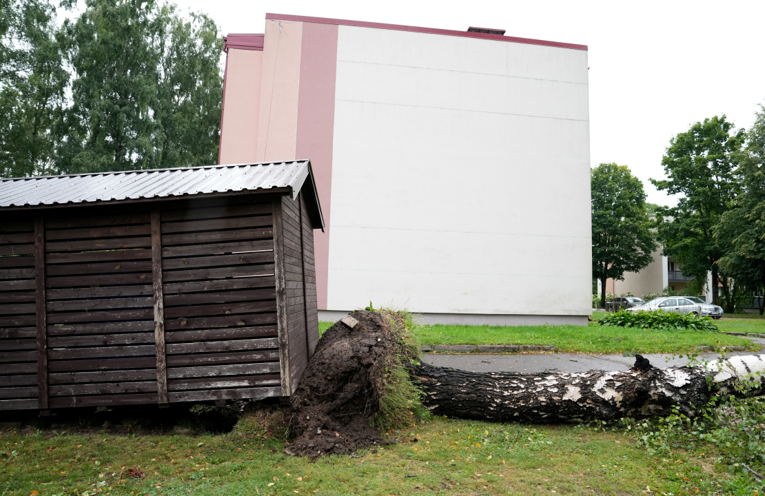 22. augusta vētras postījumi Saulkrastos.