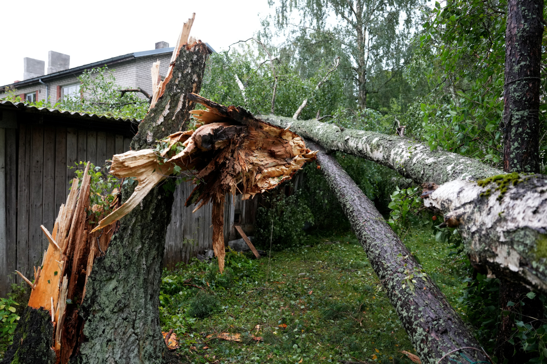 22. augusta vētras postījumi Saulkrastos.