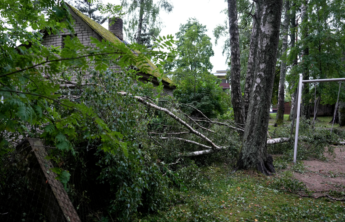 22. augusta vētras postījumi Saulkrastos.