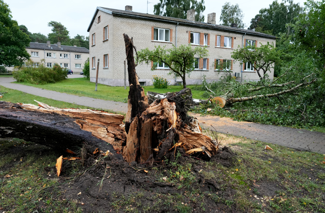 22. augusta vētras postījumi Saulkrastos.