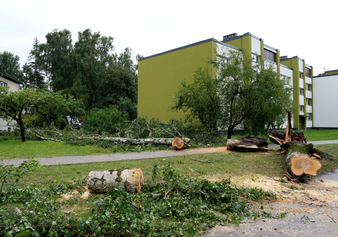 22. augusta vētras postījumi Saulkrastos.