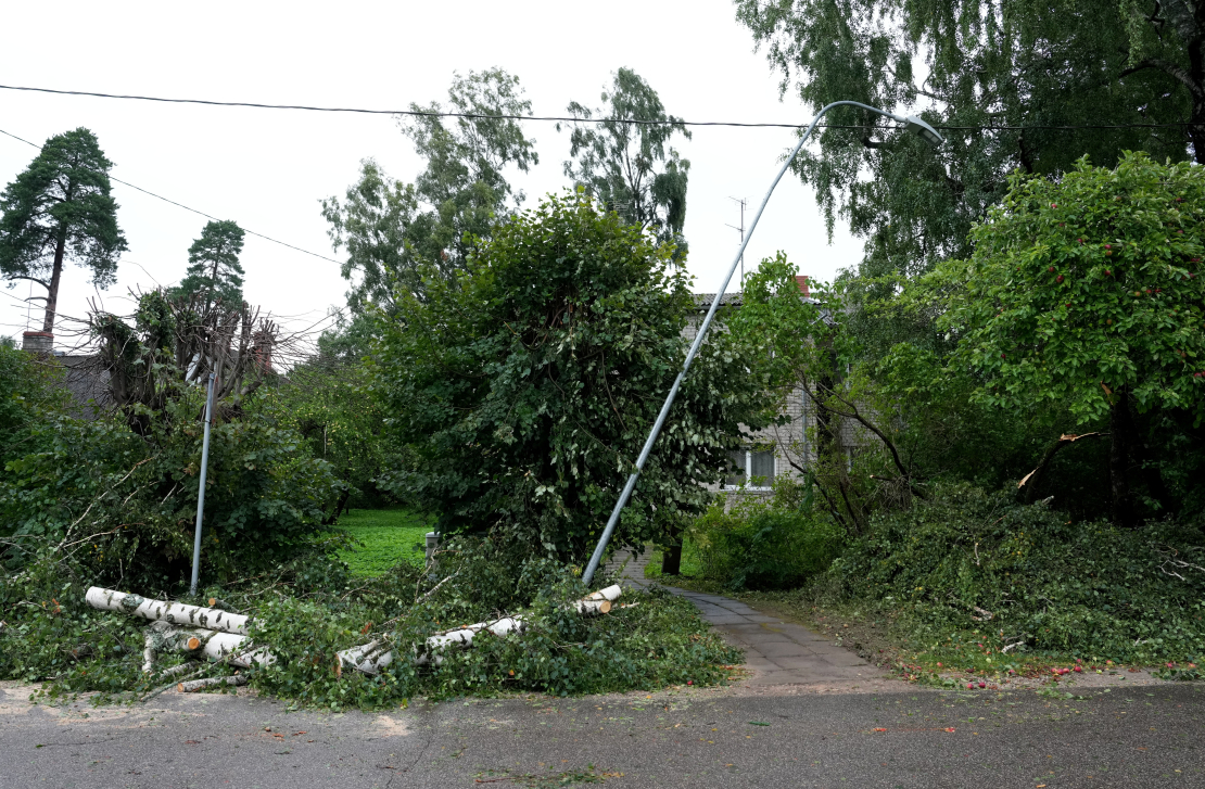22. augusta vētras postījumi Saulkrastos.