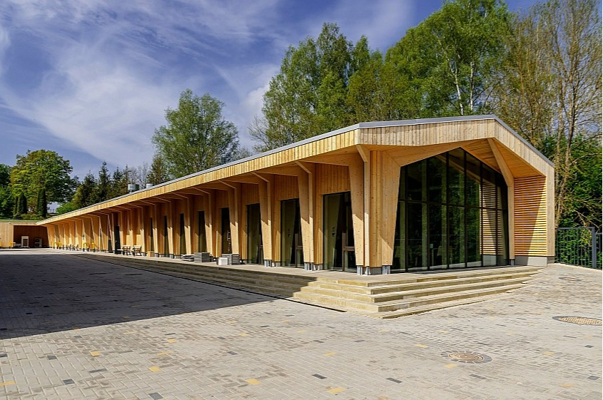 Kokaudzētavas "Zābaki" administratīvi saimnieciskā ēka.