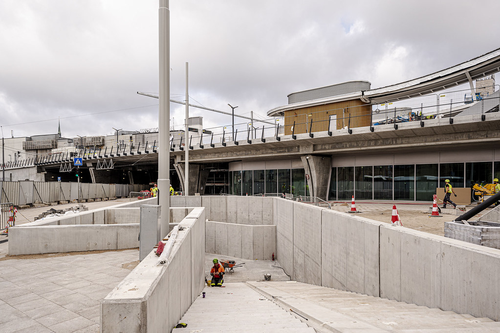 Pabeigti būtiskie darbi jaunajā Rīgas Centrālās stacijas ēkas dienvidu daļā.