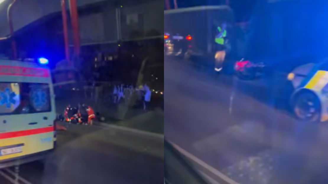 Motocikla avārija Rēzeknē.