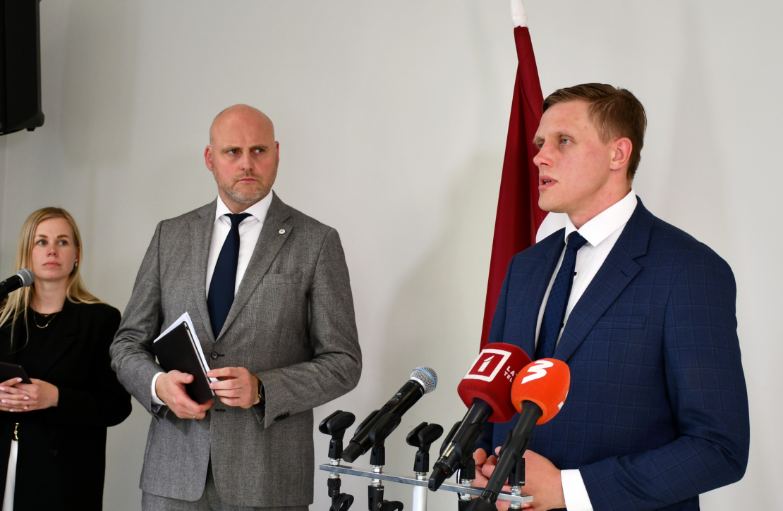 Andris Kulbergs un Jānis Dombrava.