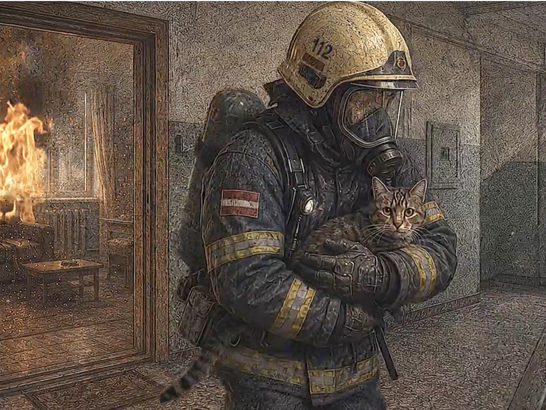 Notikuma ilustrācija.