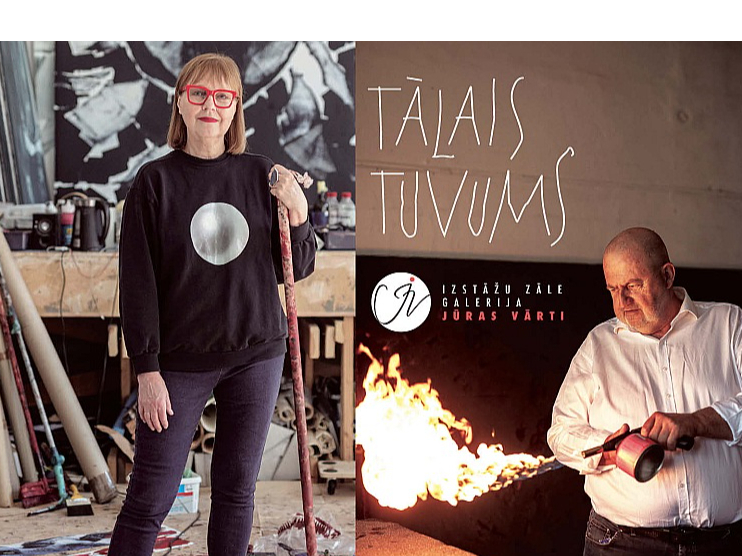2. septembrī, Ventspils teātra namā "Jūras vārti" atklāj Sandras Krastiņas un Edgara Vērpes izstādi "Tālais tuvums".