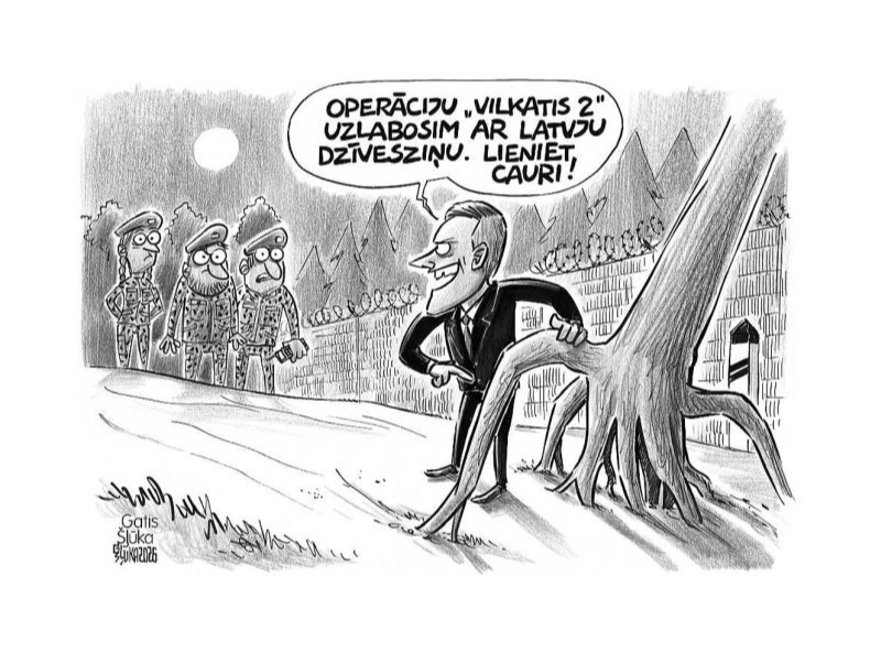 Zīmē Gatis Šļūka. Uzlabosim operāciju "Vilkatis 2"!