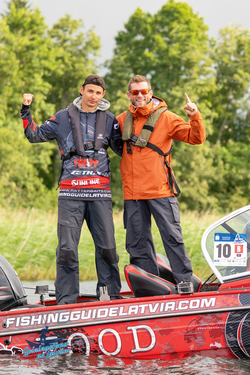 LMSF 2026. gada Latvijas čempionāta spiningošanā no laivām 2. posms Rāznas ezerā.