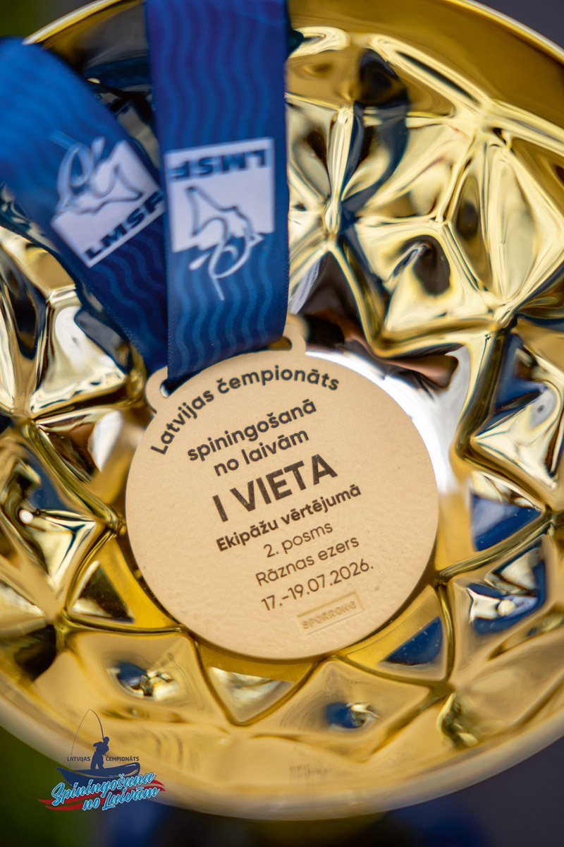 LMSF 2026. gada Latvijas čempionāta spiningošanā no laivām 2. posms Rāznas ezerā.