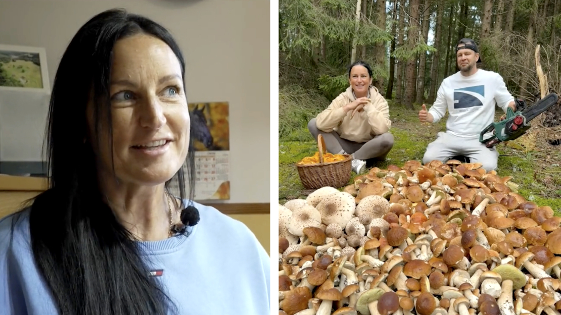 Sēņotāja Laura Liepiņa.