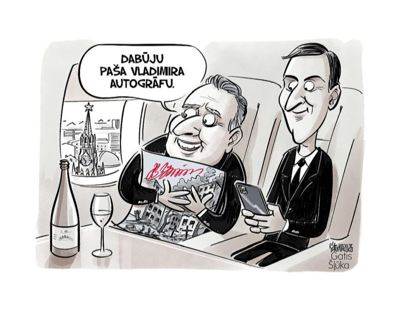 Zīmē Gatis Šļūka. Dabūju paša Vladimira autogrāfu!