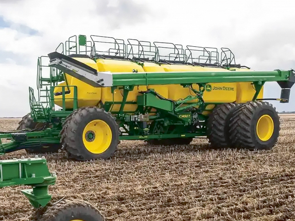 'John Deere C1450T' sēklas bunkurs.