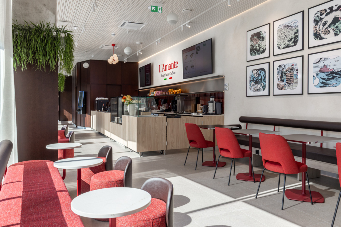 "L’Amante Premium Coffee" kafejnīca Rīgā.