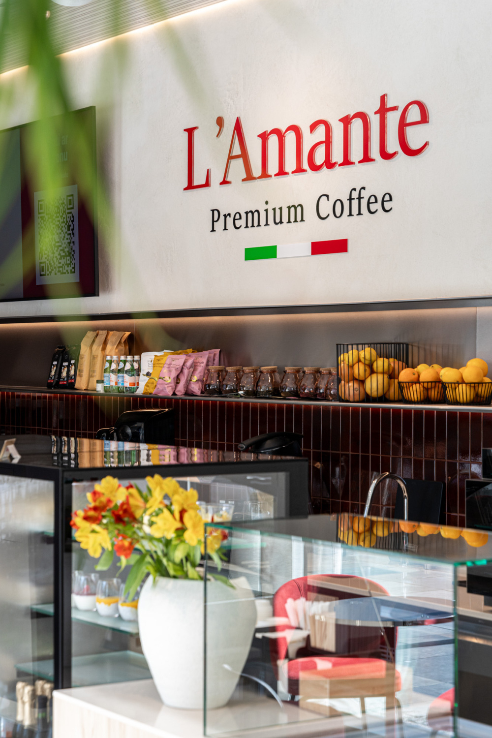 "L’Amante Premium Coffee" kafejnīca Rīgā.