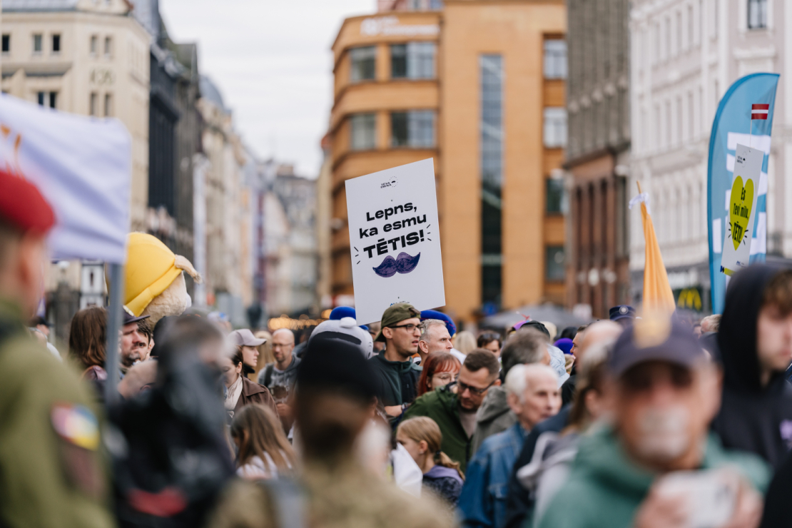 Tēva dienas gājiens un festivāls Rīgā.