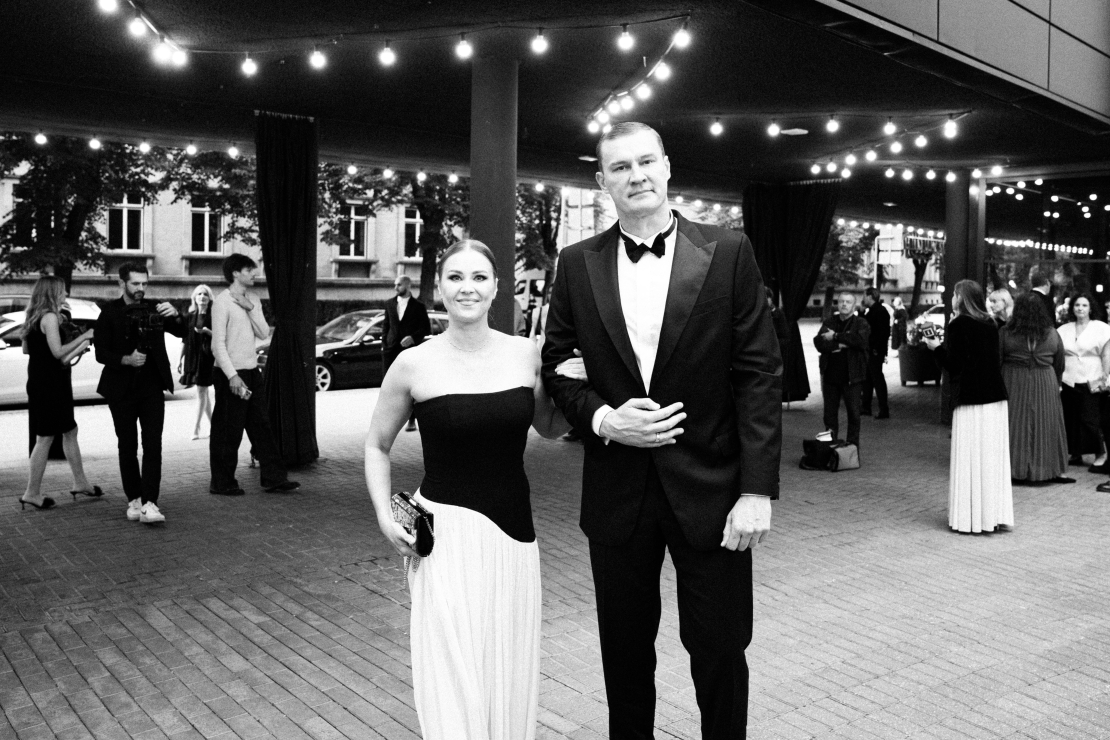 Andris Biedriņš spēlfilmas "Uļa" Latvijas pirmizrādes vakarā Rīgā.