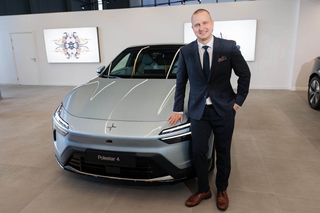 Jaunais Polestar salons Skanstes ielā 33, Rīgā.