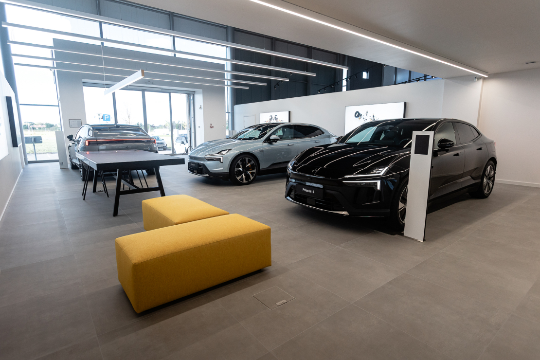 Jaunais Polestar salons Skanstes ielā 33, Rīgā.