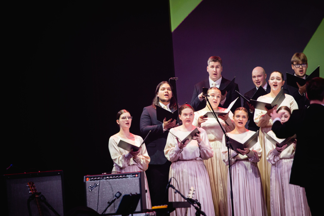 Mārtiņa Brauna 75. jubilejai veltītais atceres koncerts VEF Kultūras pilī.