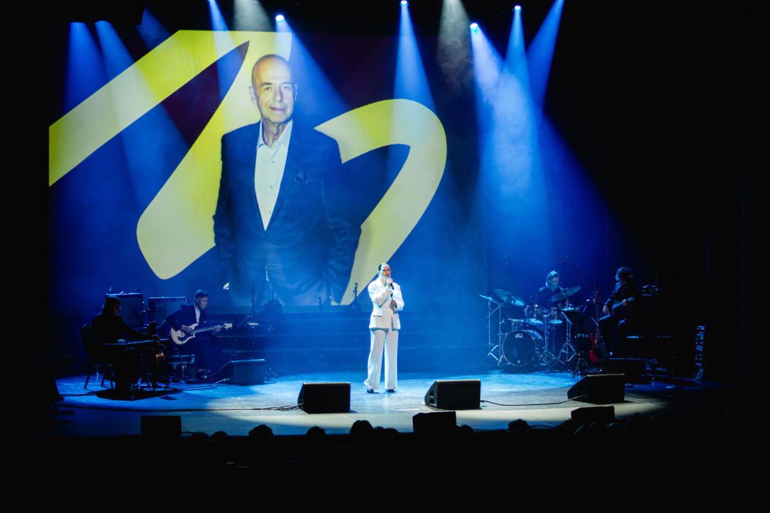 Mārtiņa Brauna 75. jubilejai veltītais atceres koncerts VEF Kultūras pilī.