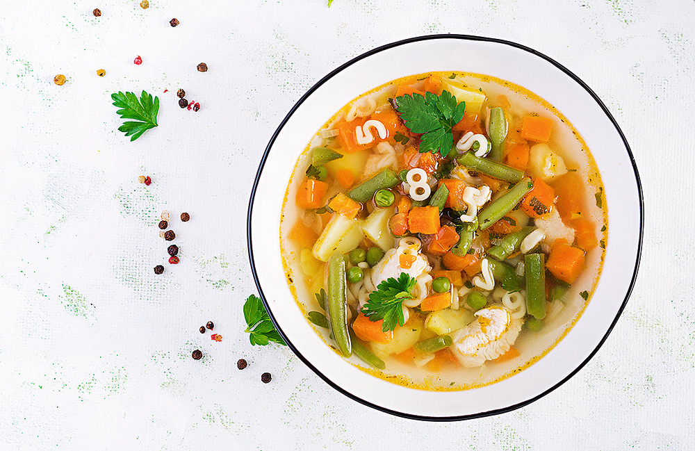 Dārzeņu (Minestrone) zupa.