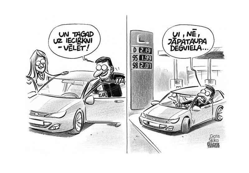 Zīmē Gatis Šļūka. Taupīsim!