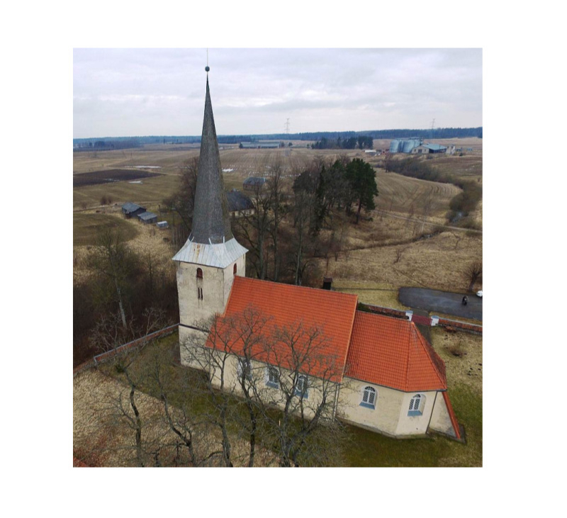 Apriķu luterāņu baznīca, kur darbojies K. G. Elferfelds.