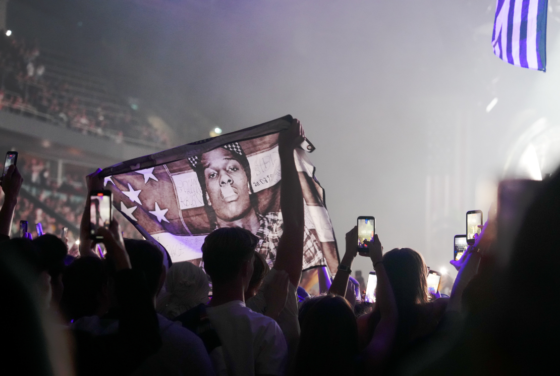 A$AP Rocky uzstājas Xiaomi Arēnā Rīgā.