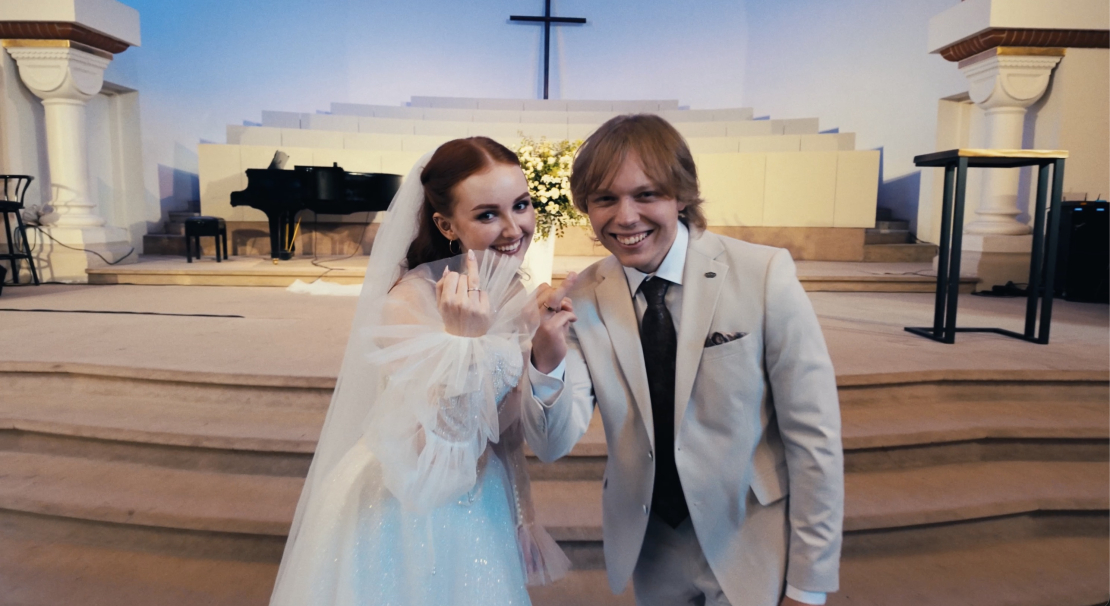 Edvards Strazdiņš kāzās.