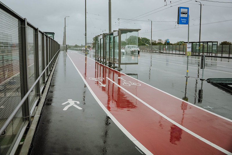 Pārbūvētais Jorģa Zemitāna tilts Rīgā.