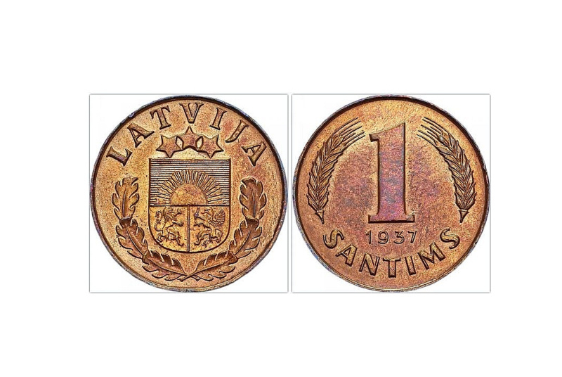 1937.–1939. gada parauga santīms.
