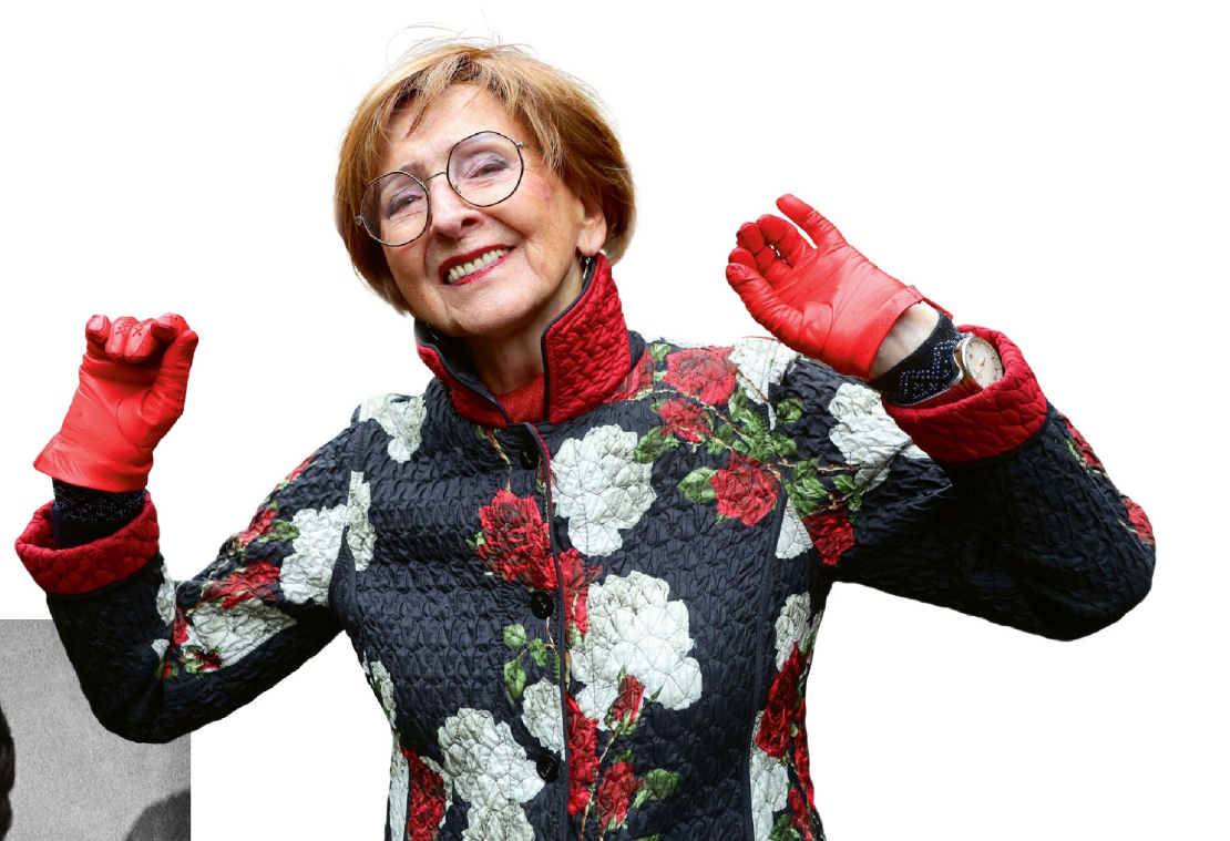 Komponiste un dziedātāja Lolita Vambute Rīgā, svinot 90. jubileju.