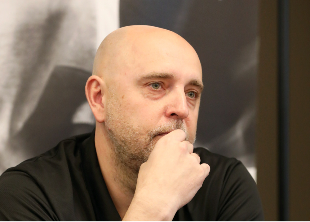 Basketbola kluba "VEF Rīga" galvenais treneris Jevgēnijs Kosuškins.