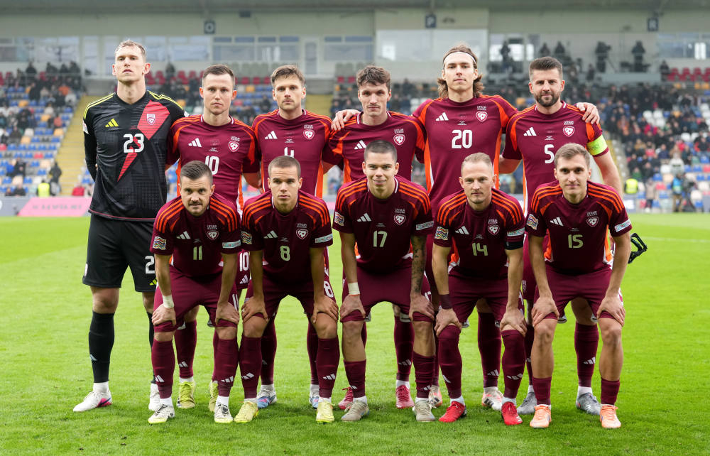 Latvijas futbola izlase.