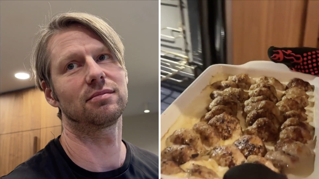 Plastikas ķirurgs Jānis Lapiņš atklāj savu kotlešu gatavošanas recepti.