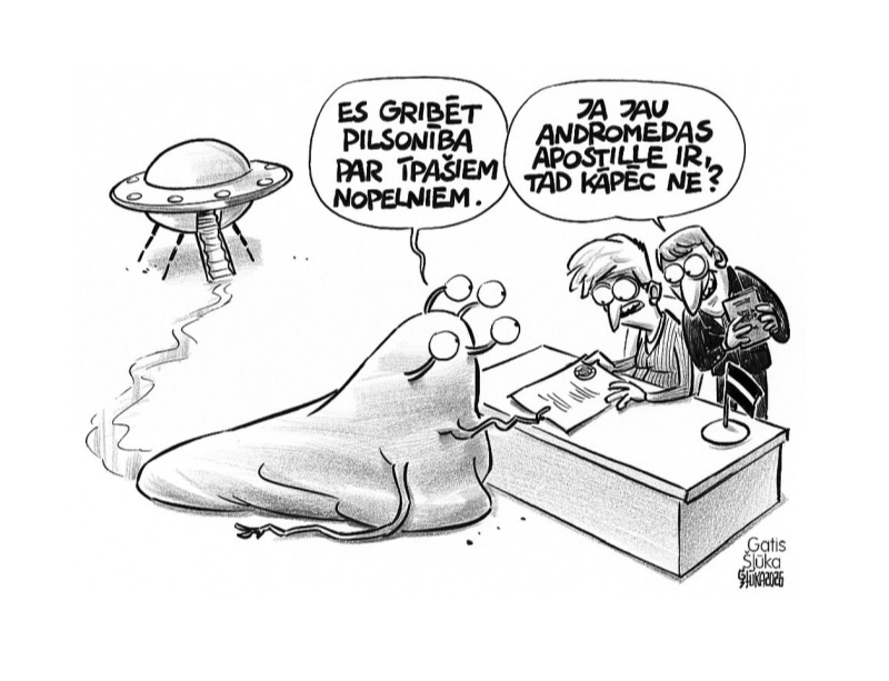 Zīmē Gatis Šļūka. Es gribēt pilsonība!