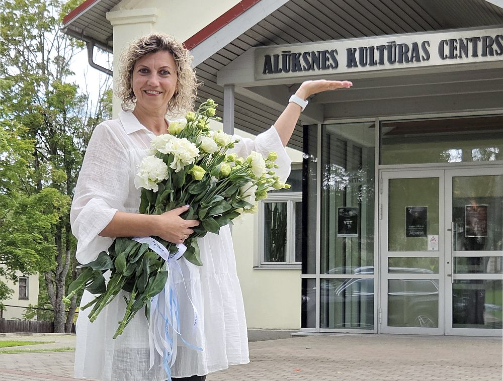 Alūksnes novada Kultūras centra direktore Sanita Bērziņa.