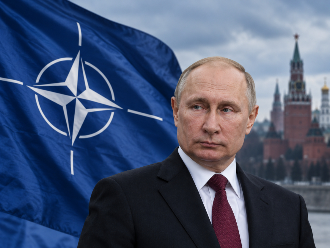 Vladimirs Putins un NATO. Ilustratīvs attēls.