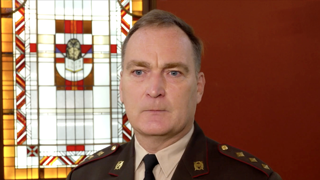 Zemessardzes štāba priekšnieks Mareks Ozoliņš.