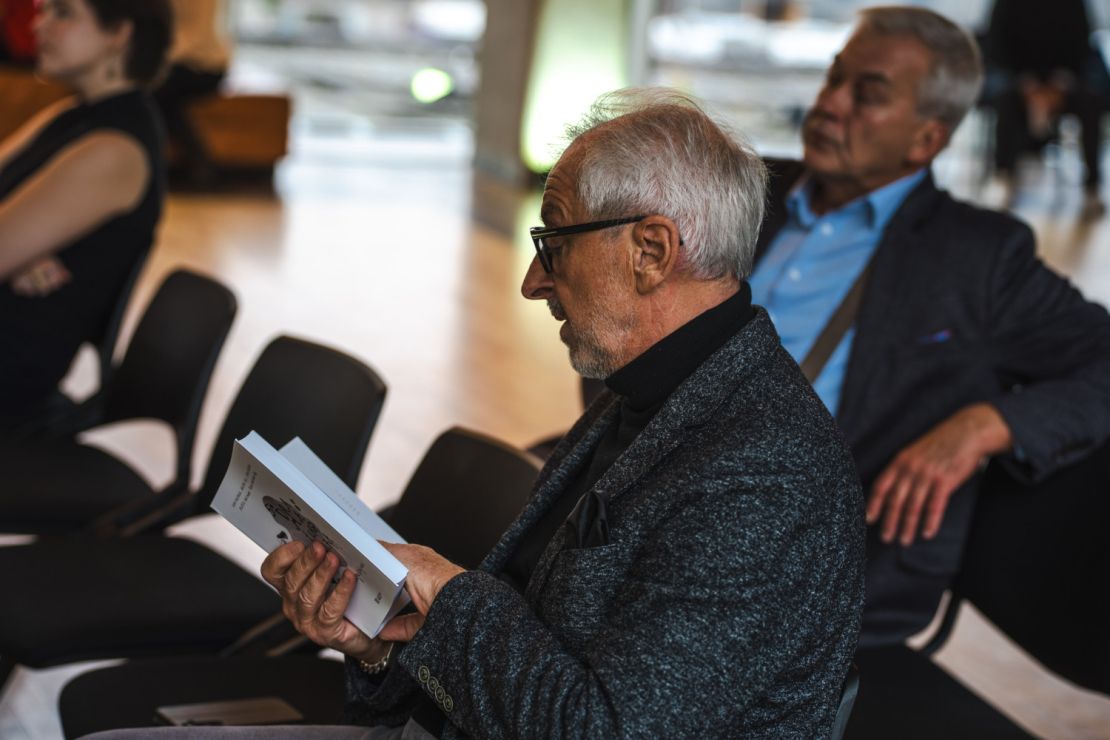 Laikmetīgās latviešu dramaturģijas krājuma "5* dramaturģija" atvēršanas svētki Dailes teātrī.