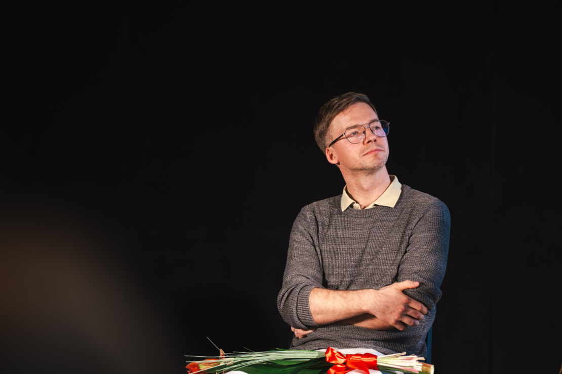 Laikmetīgās latviešu dramaturģijas krājuma "5* dramaturģija" atvēršanas svētki Dailes teātrī.