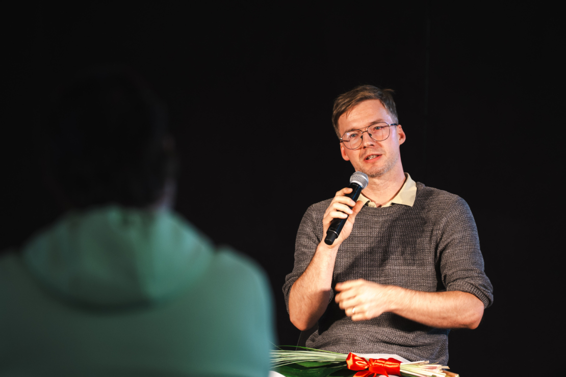 Laikmetīgās latviešu dramaturģijas krājuma "5* dramaturģija" atvēršanas svētki Dailes teātrī.